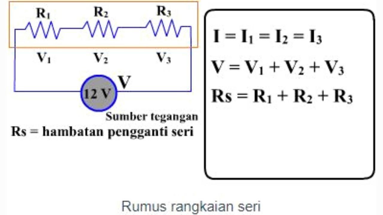 rumus rangkaian listrik seri