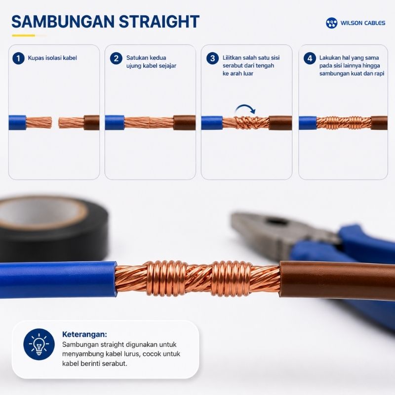 sambungan kabel straight